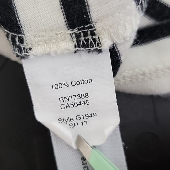 Madewell Keys 3/4 Sleeve Stripe Top in Natural Soft Gray XS - Picture 14 of 14